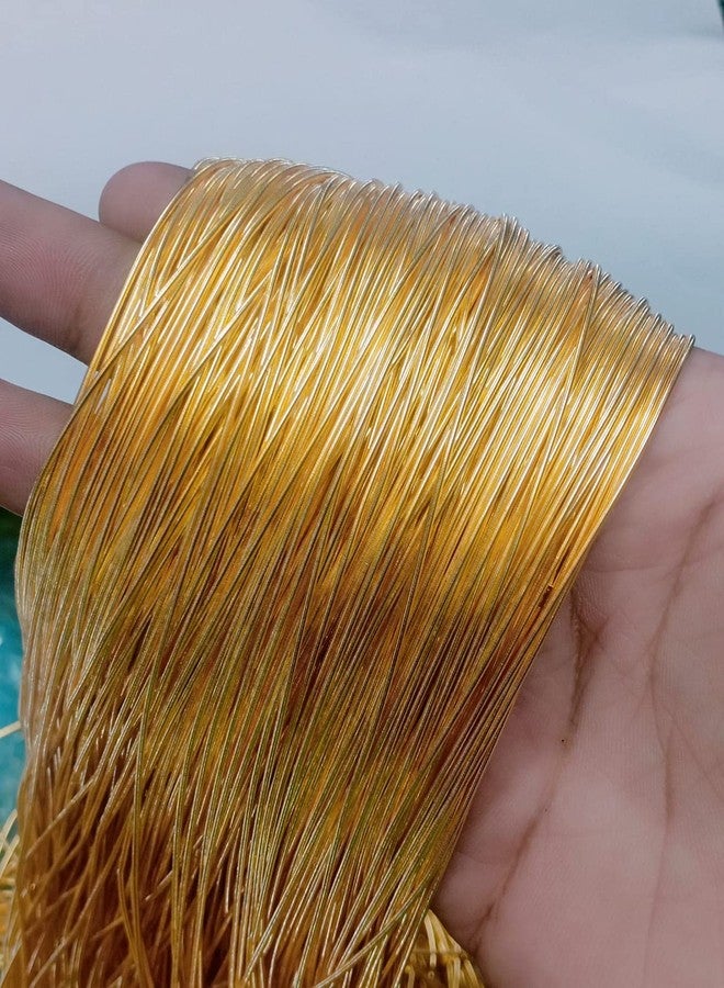The Unique ® Dapka (Sadi) for Aari, Maggam, Zardosi Embroidery, Jewellery Work & Crafts DIY Kit,1MM, Smooth Finish, Golden (Pack of 50 Grams) - Image 2